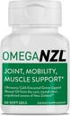Original Omega-3 Fælles Support, Bedste Natural Muscle Relief, Green Lipped Mussel Oil, 60 Softgels, Ingen Fishy Eftersmag