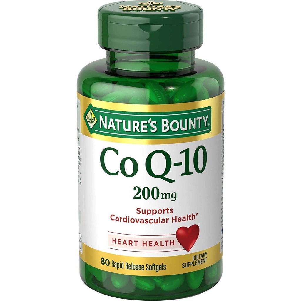 Nature 's Bounty Co Q- 10 Extra Strength 200 mg Softgels 80 ea (pakke med 3)