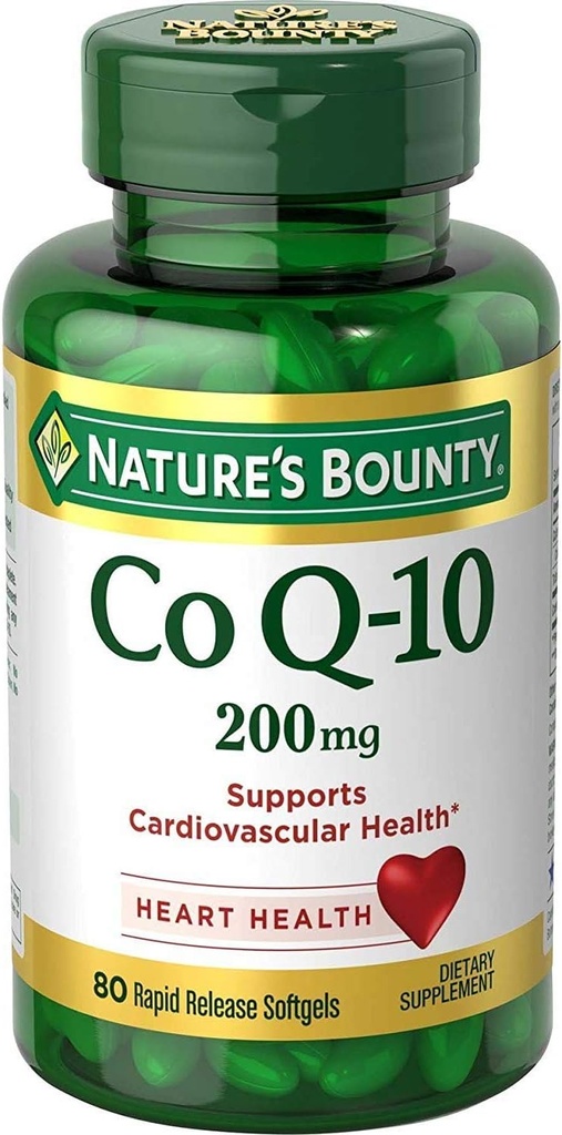 Nature 's Bounty Co Q- 10 Extra Strength 200 mg Softgels 80 ea (pakke med 3)