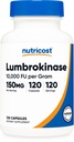 Nutricost Lumbrokinase Capsules 150 mg (120 kapsler) - Gluten- Free, Vegan, GMO- Free