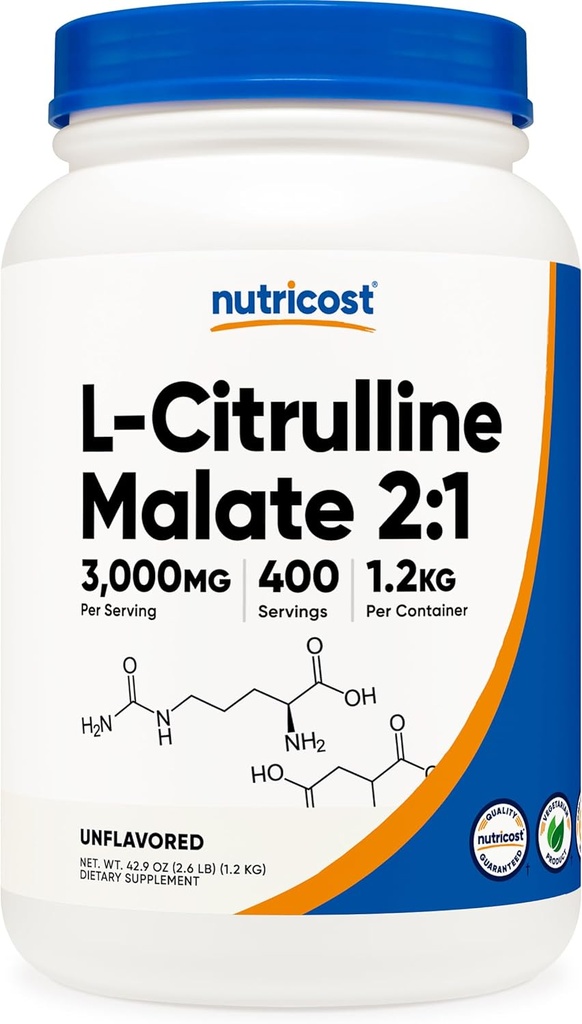 Nutricost L- Citrullin Malatpulver (2: 1) 1.2KG