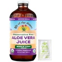 Lily Of The Desert Aloe Vera Juice, Konserveringsfri - Whole Leaf Aloe Vera Drik med naturlige vitaminer, fordøjelige enzymer til Gut Health, Mave Relief, Wellness, glødende hud, Gelly Sachet inkluderet