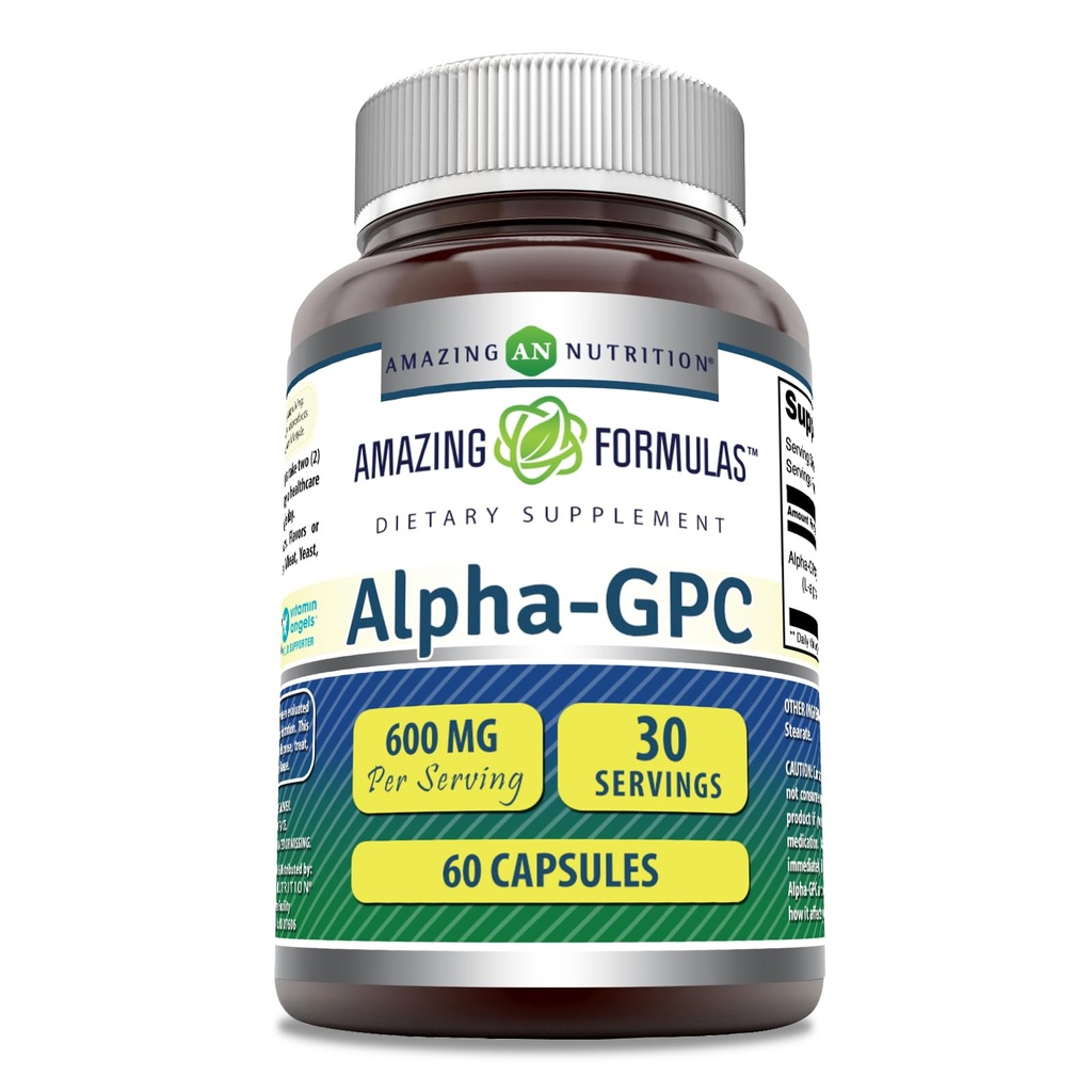 Amazing Formulas Alpha GPC Supplement Note 124; 600 Mg Per Serving