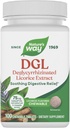 Nature 's Way DGL Chewable Tablets, Lindrende fordøjelsesbesvær *, For lejlighedsvis Mavesæk Upset *, Deglycyrrhizated Licorice Extract, Gluten Free, Licorice Flavored, 100 tabletter (Packaging May Vary)
