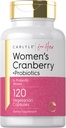 Carlyle Women 's Cranberry Plus Probiotics Note 124; 120 Kapsler Note 124; med 14 Probiotiske Strops