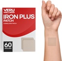 Veru Wellness Iron Plus Daily Patch - Støtte til jernmangel - blodniveauer og energi (60 dag)