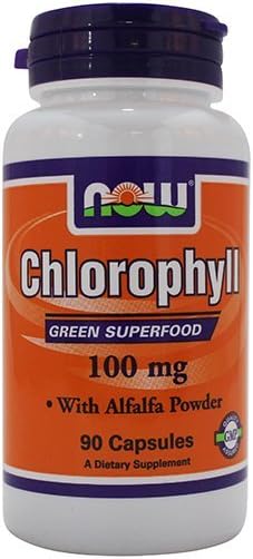 Now Foods Chlorophyll - 100 mg - 90 kapsler