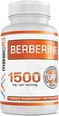 MAAC10 Berberine 1500mg Servering- 124; AMPK - Aktivator for sund aldring, hjertesundhed og immunforsvar - non-GMO, Gluten Free, Vegan (3 x 500 mg kapsler, 30 dages forsyning)