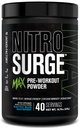 Jacked Factory Nitrobølge Max High Performance Pre Workout Powder - Pre Workout w / Nootrope Ingredienser til Intense Fokus, Pumper, Glat energi, Endurance - 40 Servering, Elektrisk Blå Hindbær