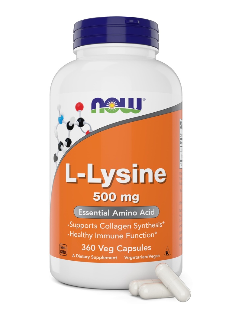 L- Lysin 500 mg, 360 vegetariske kapsler