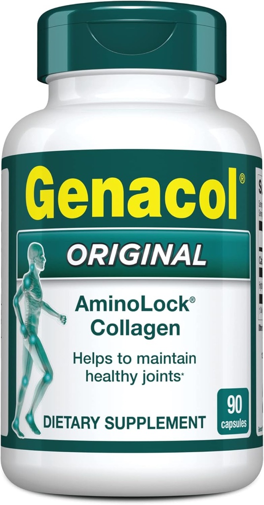 Genacol Original - Collagen tillæg med Ultra- Hydrolyzed Collagen Peptider, vedligeholder fælles sundhed, for Joints & Knees, 90 kapsler (30- Day Supply)