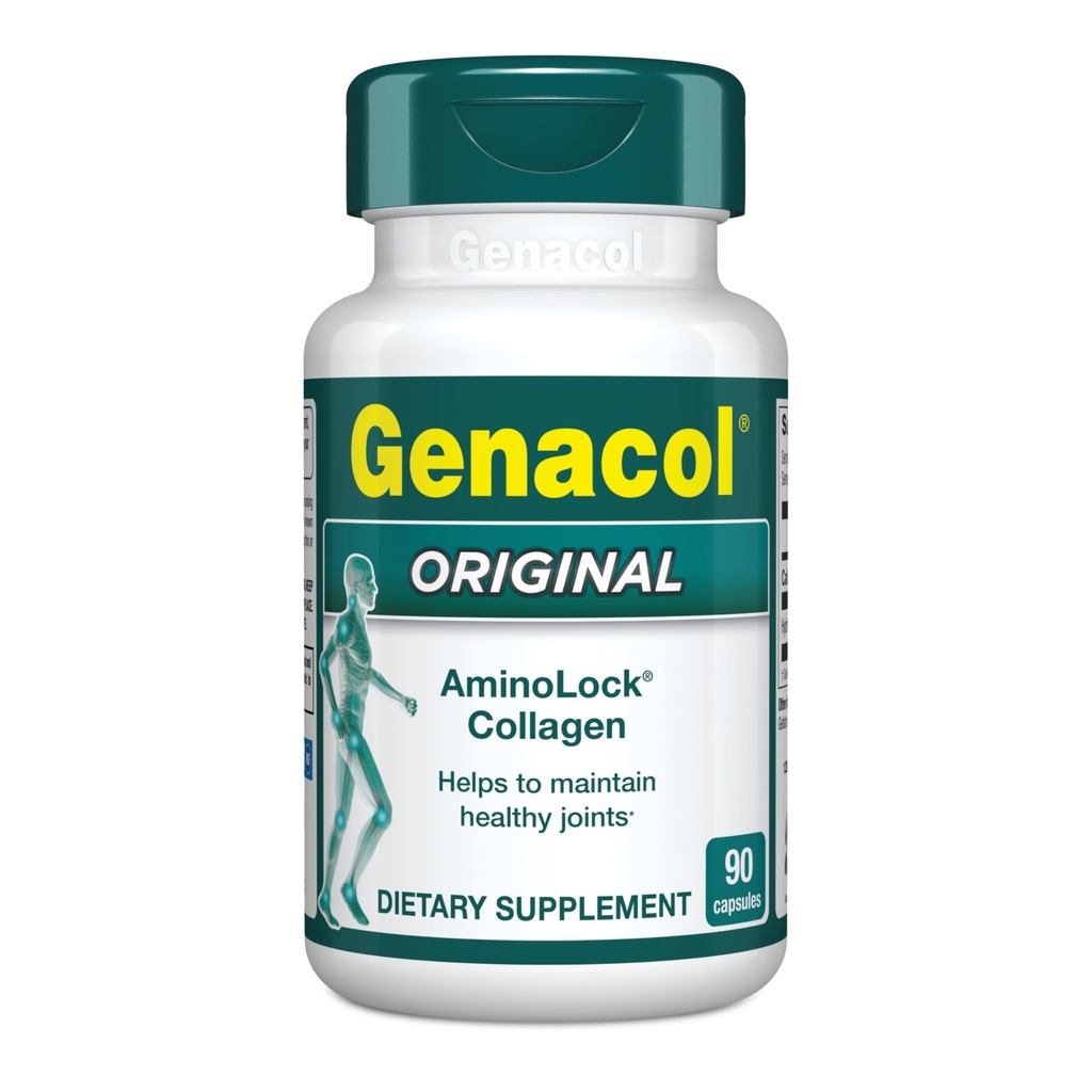 Genacol Original - Collagen tillæg med Ultra- Hydrolyzed Collagen Peptider, vedligeholder fælles sundhed, for Joints & Knees, 90 kapsler (30- Day Supply)