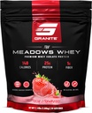 Granit kosttilskud Meadows Whey Protein Isolate Protein Powder for Lean Muscle med 150 kalorier, 2g Fiber, 1g Sukker (30 Servere), Frisk Jordbær Arv