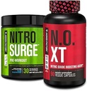 Jacked Factory Nitrobølge Pre- Workout i Blue Raspberry & N.O. XT nitrogenoxid Booster for mænd og kvinder