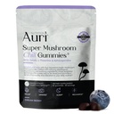 Auri Super Mushroom Chill Gummies - Natural Calming Aid & Stress Reduktion supplement for voksne w / Reishi Mushroom, Ashwagandha, L- Theanine - Unwind Mind & Harmonisere din dag - 60 rolig Gummies