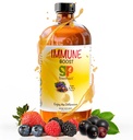 GreenPeach Liquid Immun Support til børn - Organic Elderberry Syrup med C-vitamin, D, E & Zink--124; Toddler & Infant immunbooster