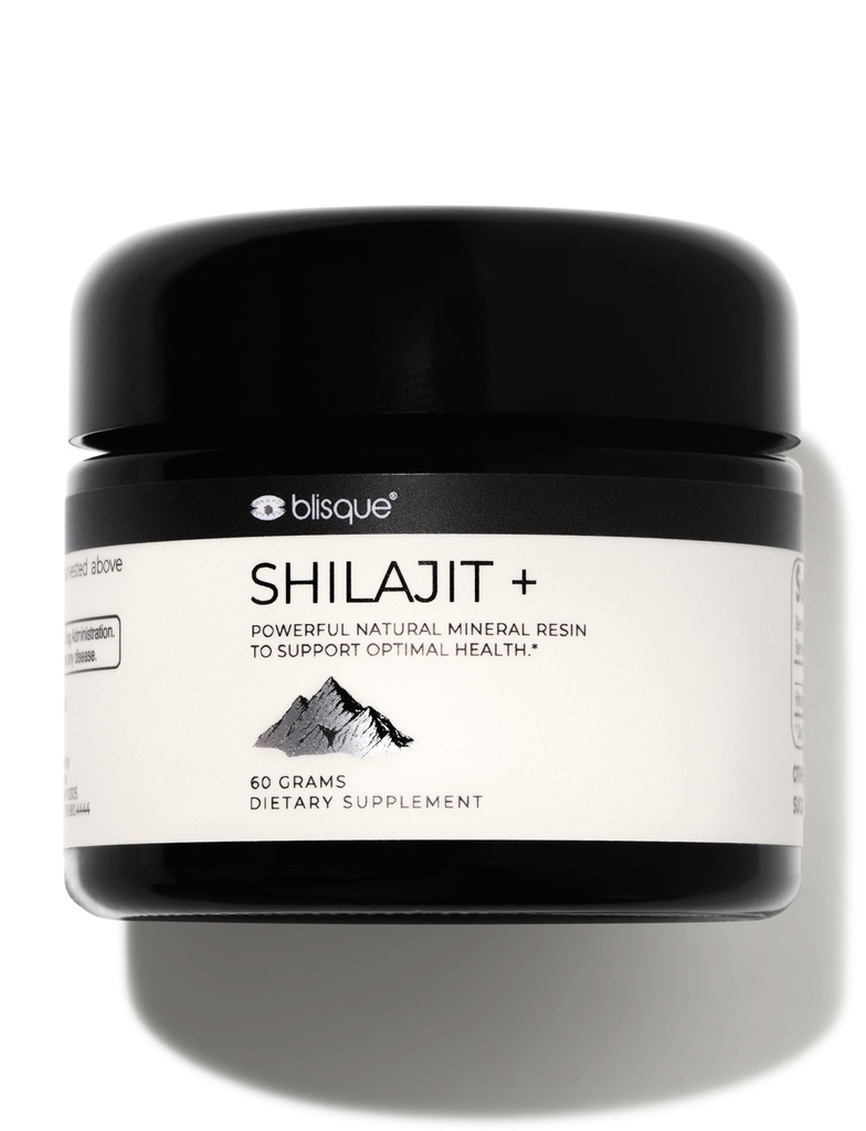 Blisque - Pure Himalayan Organic Shilajit Resin Supplement 124; Autentiske og Natural Measures 124; Golden Grade A Measures 124; Indeholder Fulvic Acid og Trace Minerals