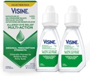Visin Allergi Eye Relief Multi- Action Antihistamin & Rødme Reliever Eye Drops med Pheniramin Maleate & Naphazoline HCl, Eye Drop Behandling for rød, Itchy, Allergy Eyes, 0,5 fl. oz, 2 Pack