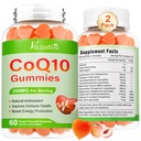 2 Pack CoQ10 Gummies 250 mg, Plus Omega-3, Magnesium, Vitamin B12 for Cellular Energy, Brain & Antioxidant, 5X Better Absorption Coenzyme Q10 Supplement - 120 Cts