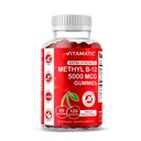 Vitamatisk ekstra styrke Vitamin B12 5000 mcg (methyl B12) Gummies - 120 Greve - Energi Metabolisme Support og Nervesystemet Health Support, Natural Cherry Flavored (1)
