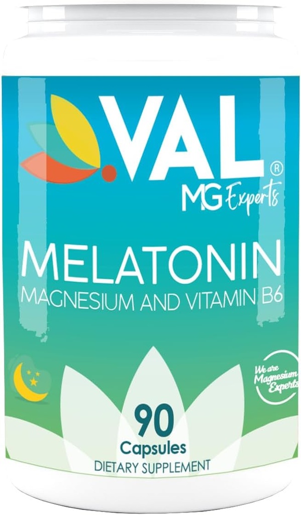 VAL Mg Eksperter Melatonin 3 mg med vitamin B6 & Magnesium- 124; 90- Day Supply