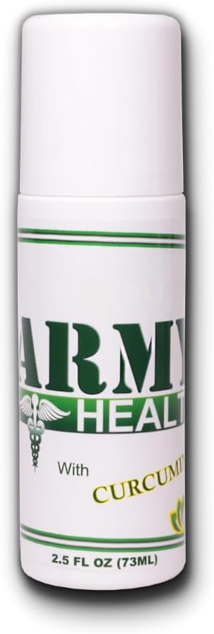 Roll On 100% Natural Gurkemeje Curcumin - Pain Reliever - Betændelse - Hovedpine - Backache - Fælles og muskelsmerter 2,5 Oz