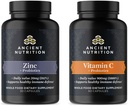 Ancient Nutrition Zinc 30 Count + Vitamin C (60 Count)