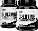 Nutrex Forskning Creatin monohydrat pulver 200 Serv & L Glutamin pulver 200 Serv Bundle