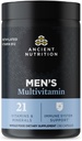 Ancient Nutrition Multivitamin til mænd, Multi Mænds, D-vitamin, C, E, B12, Zink, Magnesium, Understøtter sundt immunsystem og ben sundhed, 90 Ct