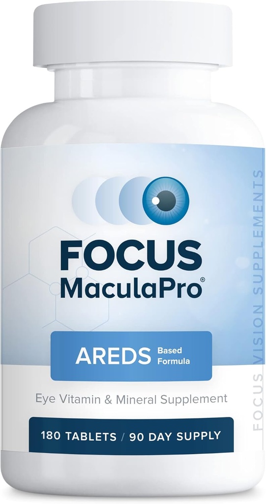 Focus MaculaPro - AREDS- baserede øjenvitamin - Mineral supplement (180 ct. 90 Day Supply) AREDS- baserede vitaminer til ikke- rygere - AREDS- baserede kosttilskud