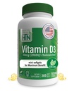 Health Thru Nutrition Vitamin D3 2000iu 365 Mini Softgels for maksimale fordele Grade i EVOO • 124; immunforsvar støtte