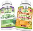 FRESH HEATHCARE Chlorella og vitamin D3 10.000 IE - Bundle