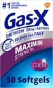 Gas- X maksimal styrke Gas Relief Softgel med Simeticone 250 mg til Bloating Relief - 50 Tæl