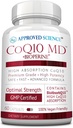 Godkendte Science ® CoQ10 MD - Extra Strength 300mg Pure CoQ10 med BioPerine ® til hurtigere absorption - Optimal understøttelse - 60 Veganske kapsler