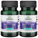 Swanson Jern (ferrofumarat) - Mineral supplement Fremme energistøtte - Højkoncentrationsformel Assists in Oxygen Levering & Fedtsyre Metabolisme 60 Gels (2 Pack)