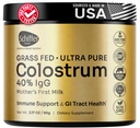 Premium Colostrum Supplement Højeste IgG for Gut Sundhed, immunforsvar & Inddrivelse Superfood, Anti- Age - Pure Grass- Fed Bovine Colostrum Powder - Mors første mælk, 60 Servere, Unflavored
