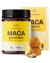 HERBAMAMA Maca Root Gummies - 1800mg Maca Root Extract for Energy Support - Vegan, Non- GMO Antioxidant Support Supplement - 90 Pectin- Based Banana -Flavored Chews