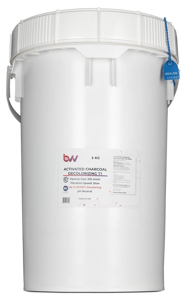 BVV Aktiveret Hardwood Carbon affarvning T1 (100% Hardwood Charcoal) -5Kg