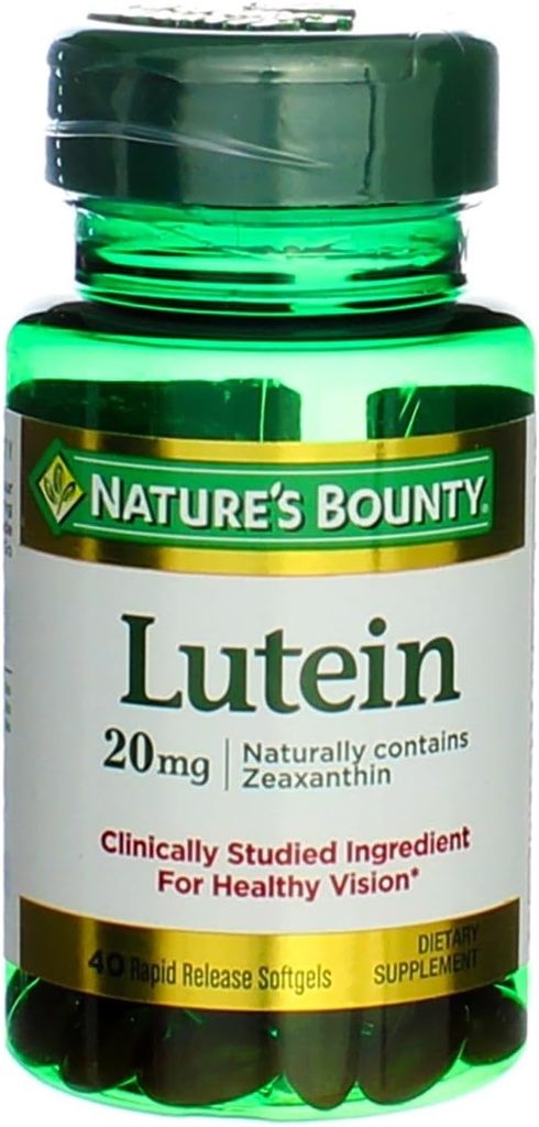 Nature 's Bounty Lutein -- 20 mg - 40 Softgels