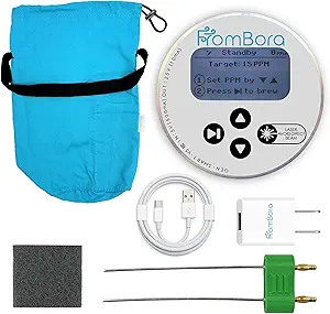 Colloidal Sølv Generator Kit - 99,99% (Ag) Rods, TDS Meter, Kolloidal Sølv Machine, Vand Ionizer Machine for Home, Travel Bag, FromBora Smart Generator