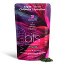 Vitalitybits - Organic Blended Spirulina & Chlorella Tablets - Alger Superfood - Energi, Self Care, Skønhed - Erstat grønne, Kosttilskud, Protein, Snacks - Vegan, Keto, Gluten Free - 1000 Tablets Bag