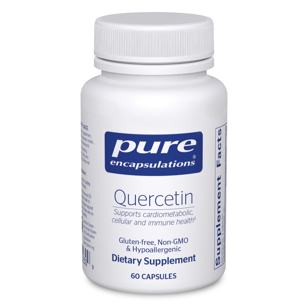 Ren indkapsling Quercetin - 500 mg - immunforsvar, cellular sundhed & hjerte - antioxidant supplement - Gluten Free & Non- GMO - 60 kapsler