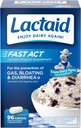 Lactaid Fast Act Lactose Intolerance Caplets med Lactase Enzyme, Dairy Relief fra Gas, Bloating & Diarré, 9000 FCC Lactose Intolerance Pills, 96 Individuelle rejser On- The- Go Packs (96 x 1 ct)