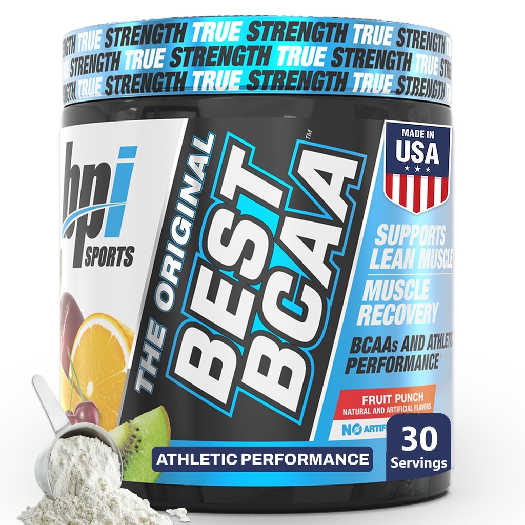 BPI Sports Bedste BCAA pulver - Muscle Recovery Support - Forgrenet Chain Amino Acids