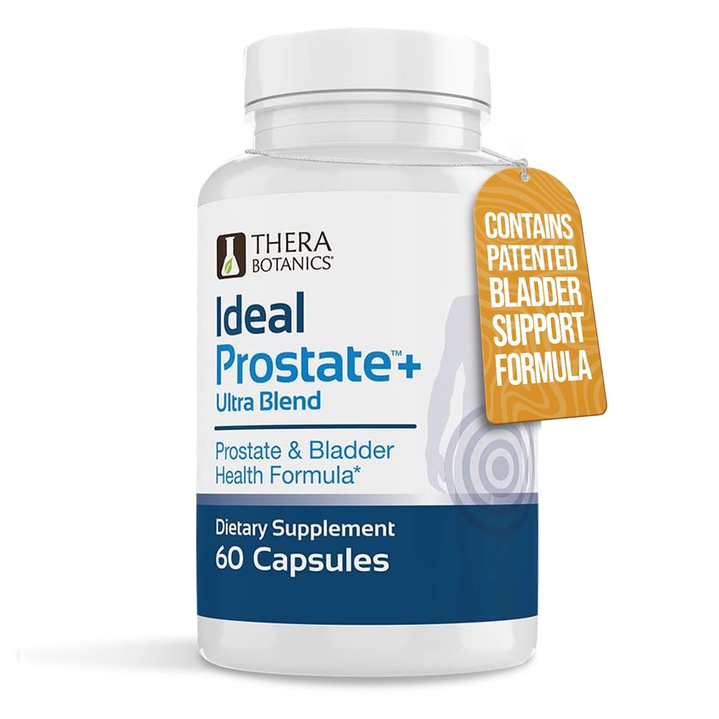 Avanceret Herreprostatastøtte fra Ideal Prostate Plus Ultra med Reishi Mushroom, Saw Palmetto, Lycopene og mere til naturlige relief