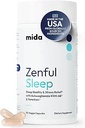 Mida Health ® Zenful Sleep 6- in-1 Natural Sleep Aid for voksne uden melatonin