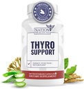 Thyro Support - Thyroid tillæg med Selen, Bladderwrack & Zink - Thyroid sundhed for kvinder & mænd - Vegan, ikke GMO, Gluten Free - 120 kapsler