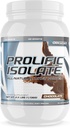 G6 Sports Nutrition Prolific Isolate All Natural Whey Protein Isolate (Gluten Free, Lactose Free, Stevia Sødet, 25g Protein, 100 kalorier) - 2.5lb Jar - Chokolade