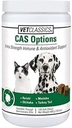 Vet Classics CAS muligheder Ekstra styrke immunforsvar til hunde, Katte - Pet Health Supplement, Hund Antioxidant Care - Ekstra styrke Hund tillæg Formel - 120 bløde tygger