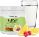 NaturalSlim Magicmag Pure Magnesium Citrate Powder Stress, Forstoppelse, Muscle, Heart Health, og Søvnighed Support Buddy 124; Raspberry Lemon Magnesium Supplement - 8oz Drink Mix (Solo)